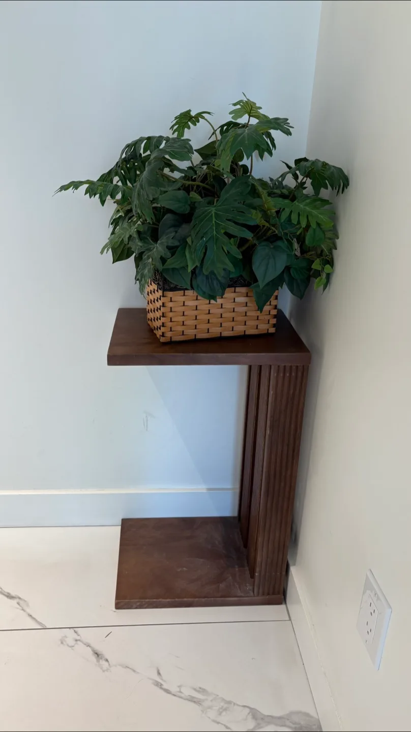 Brown Wooden Side Table thumbnail