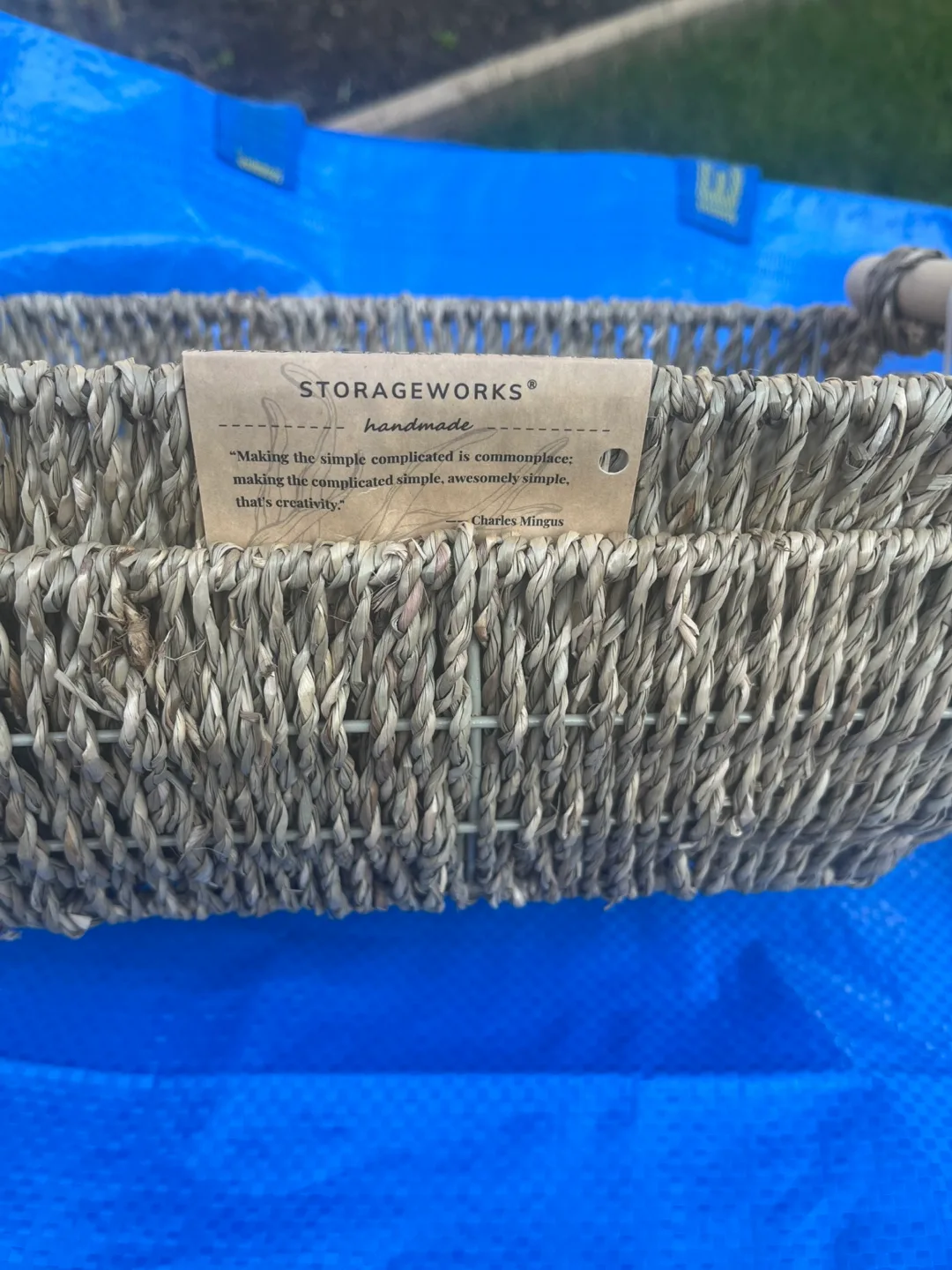 New StorageWorks Small Wicker Basket thumbnail