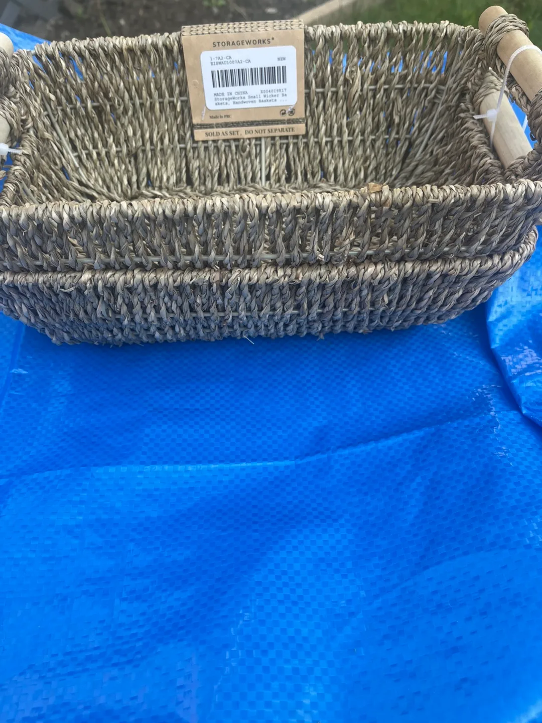 New StorageWorks Small Wicker Basket image indicator(4)