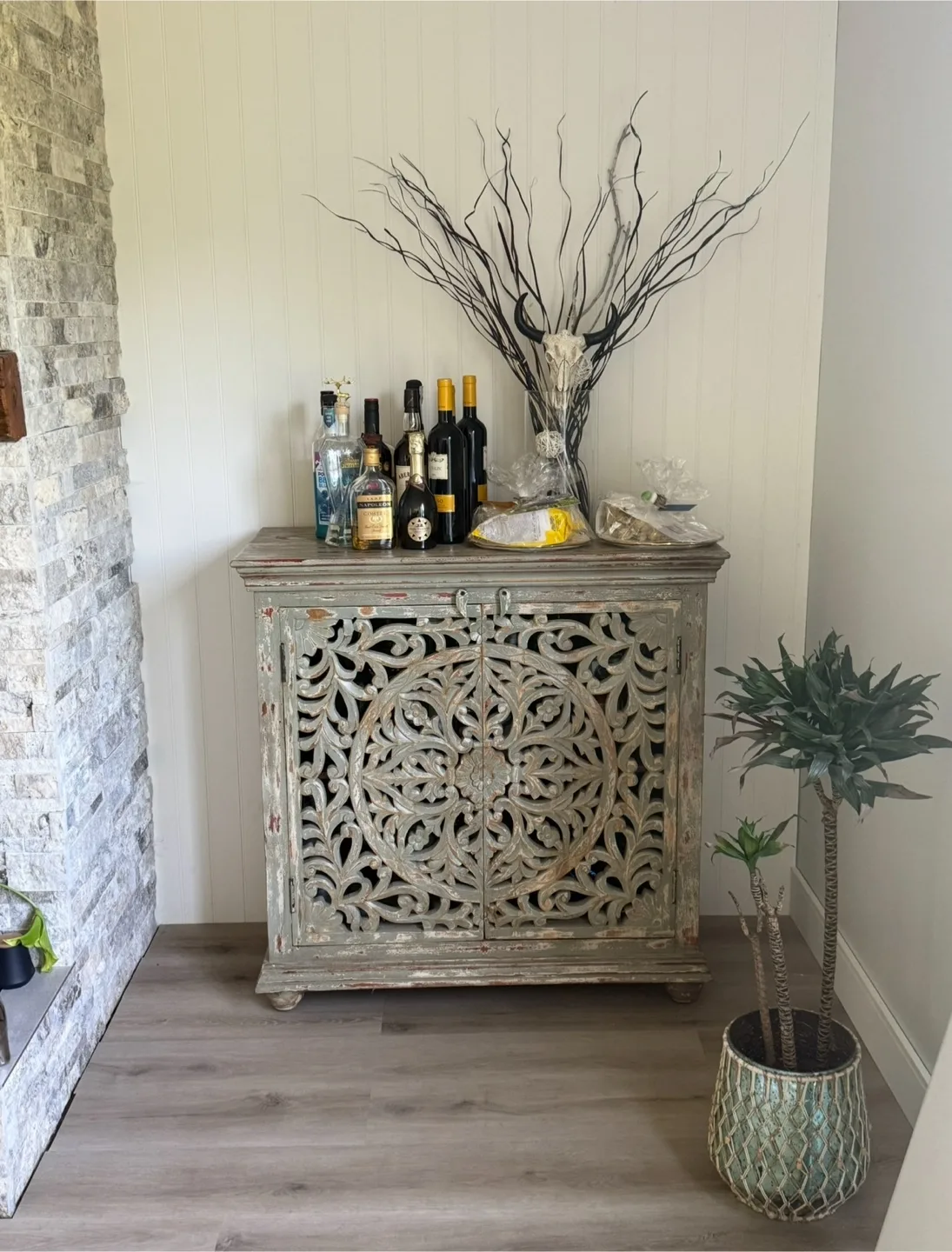 Carved Wood Cabinet image indicator(2)