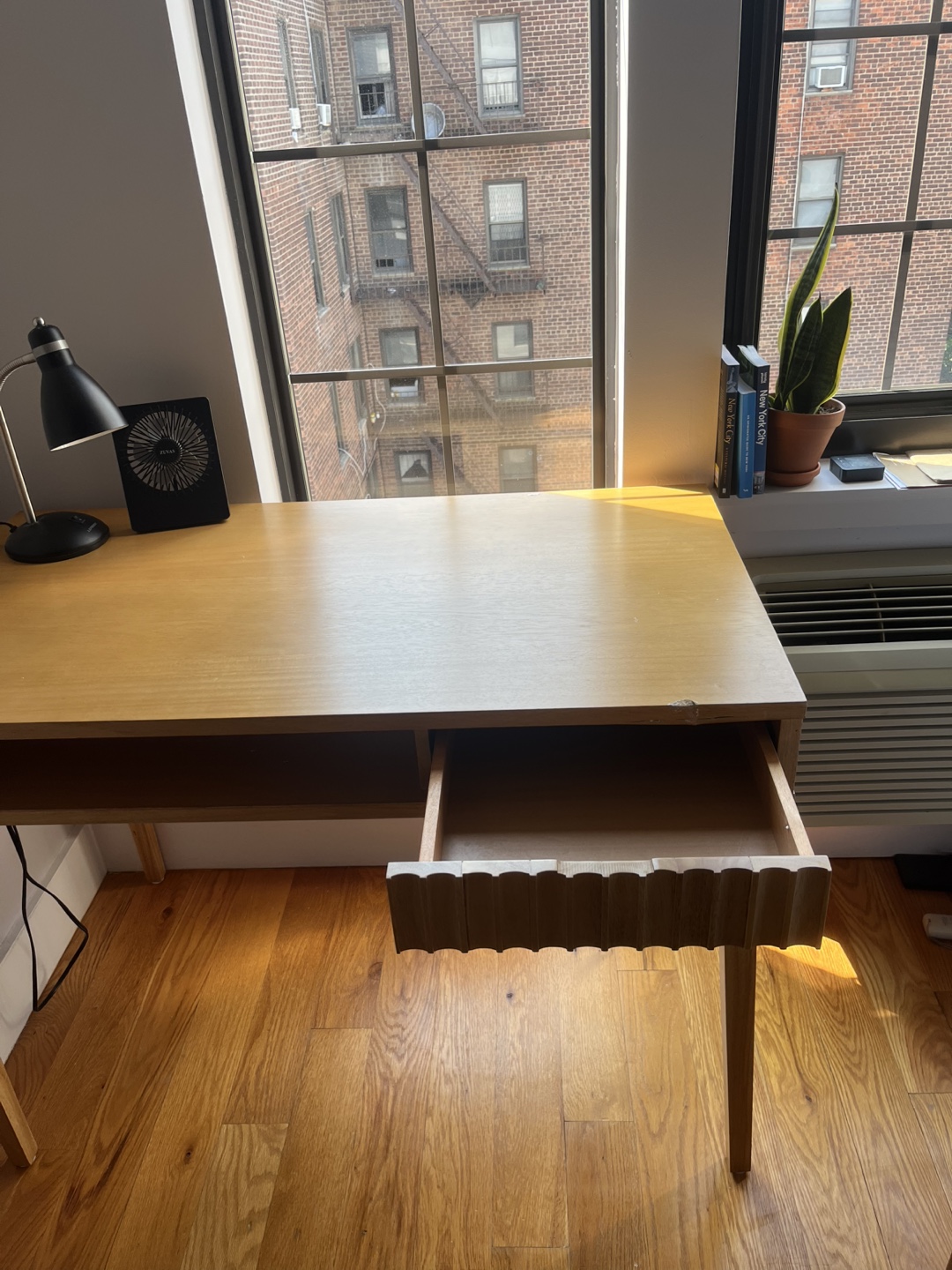 Wooden Mid Century Desk - photo 2