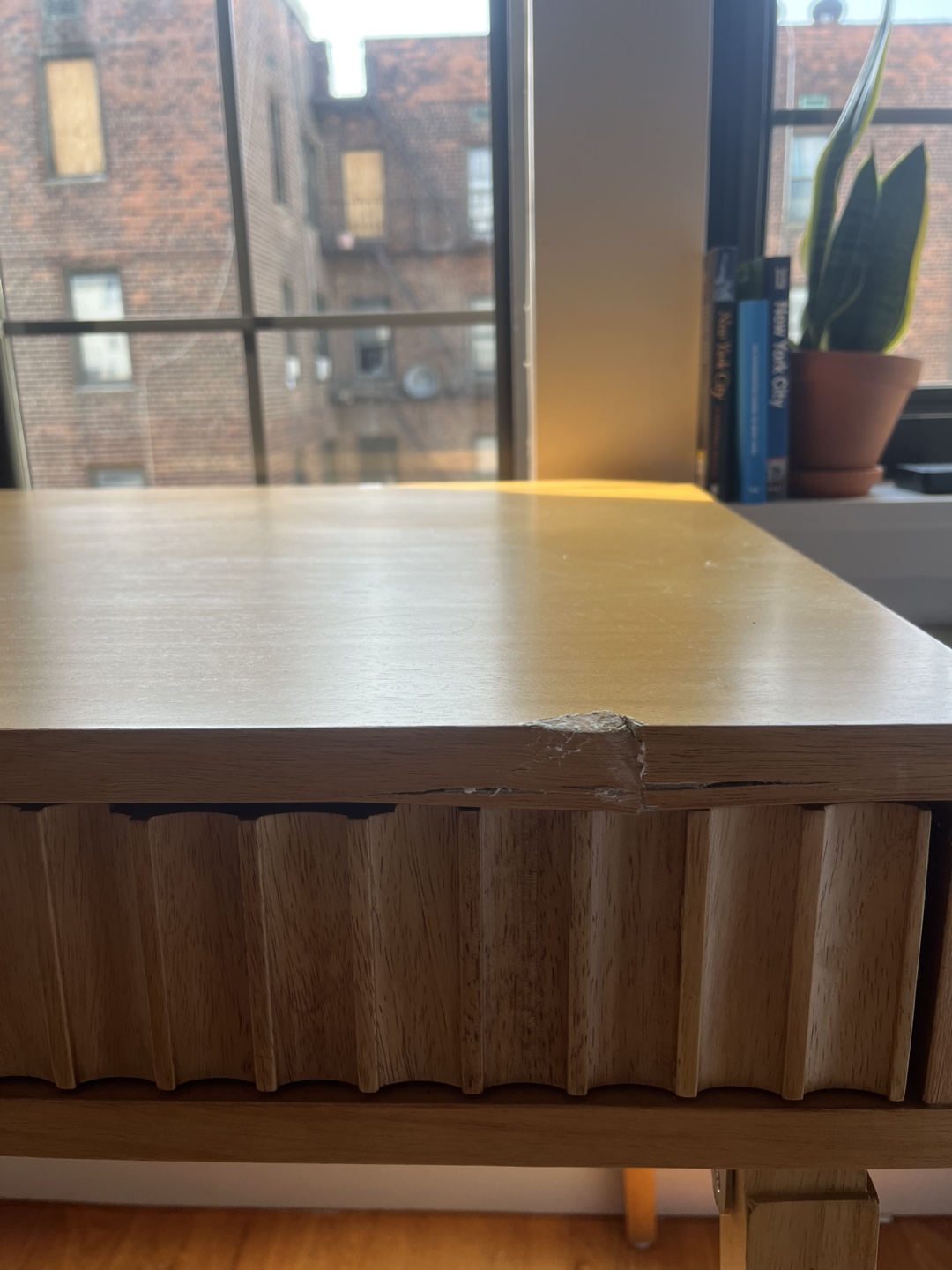 Wooden Mid Century Desk - photo 3