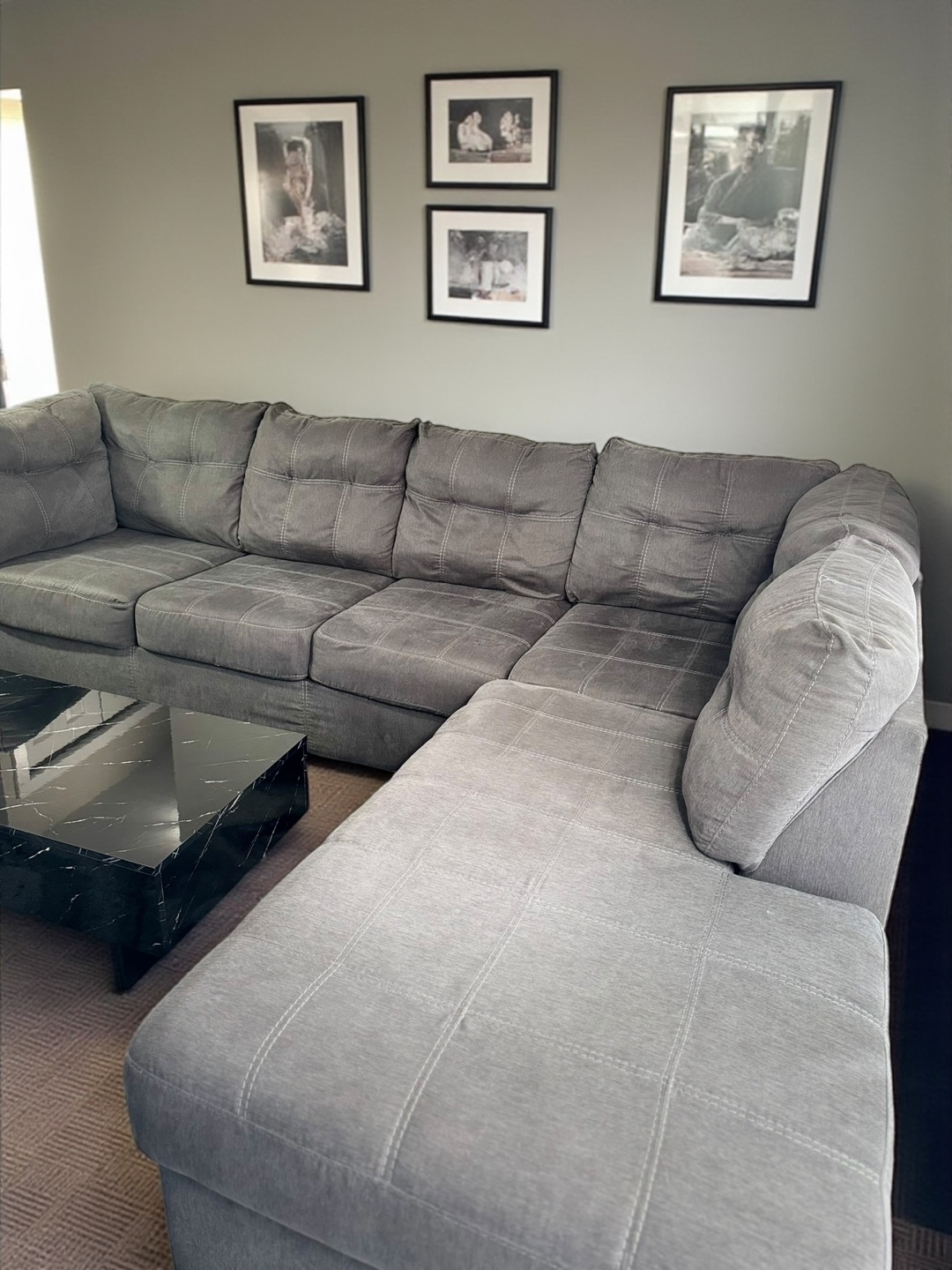 Grey Sectional Sofa - photo 5