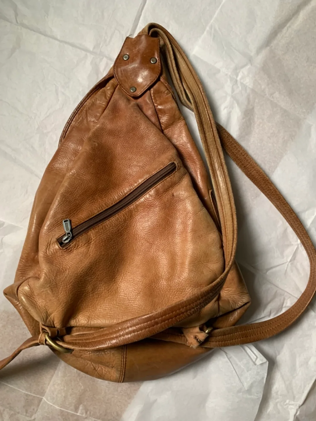 Spanish Leather Backpack + leather cleaner image indicator(3)