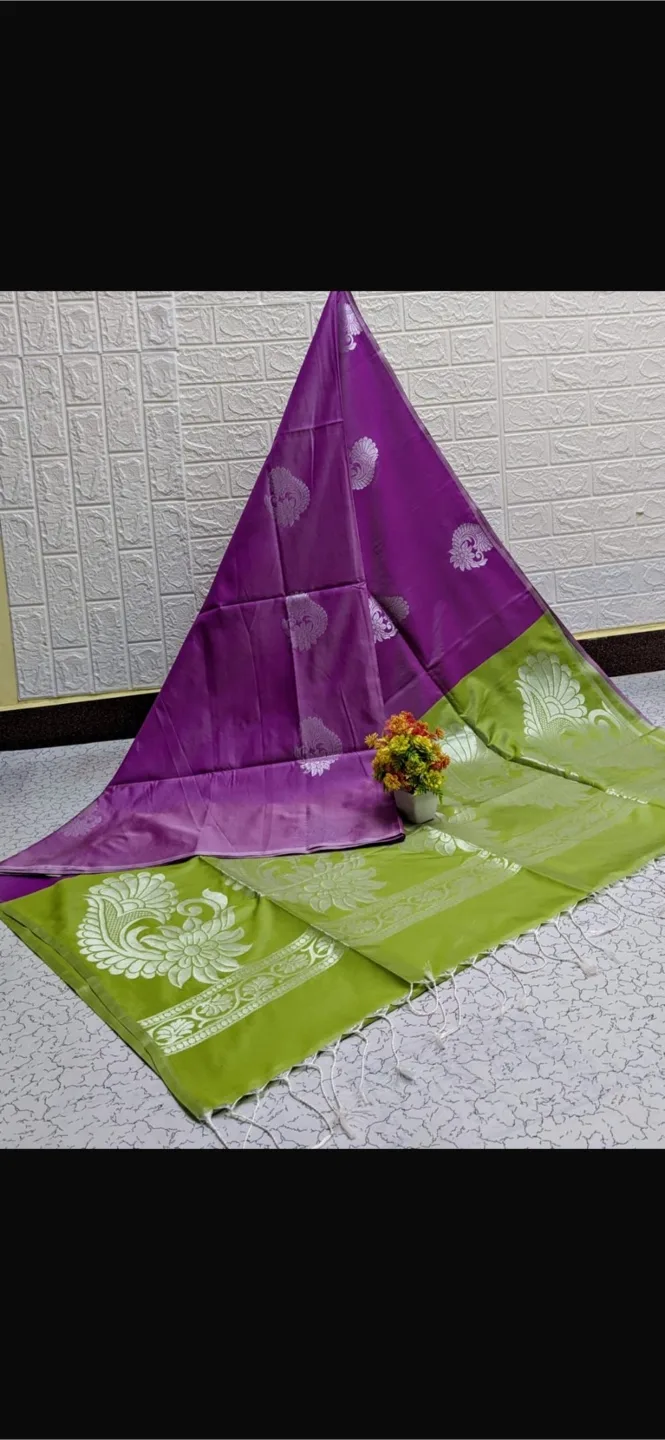 Purple & Green Saree thumbnail