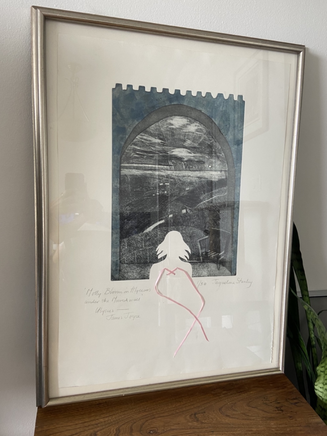 Jacqueline Stanley Print - Molly Bloom in Algeciras