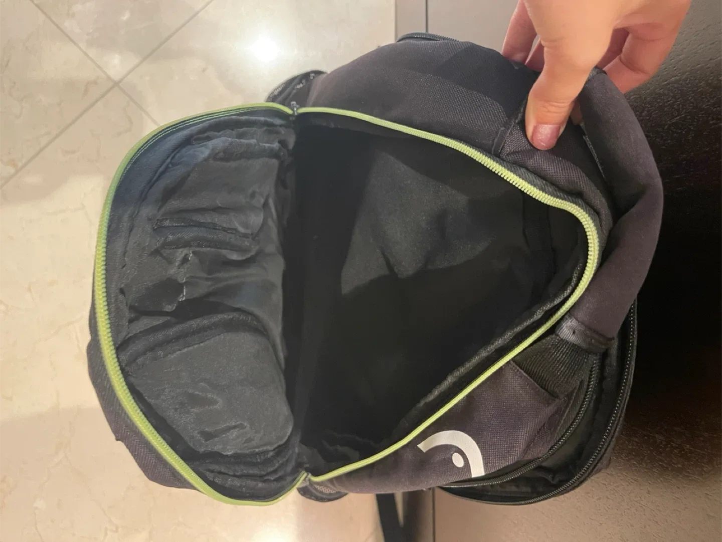 Djokovic Head Backpack - Black and Grey image indicator(3)