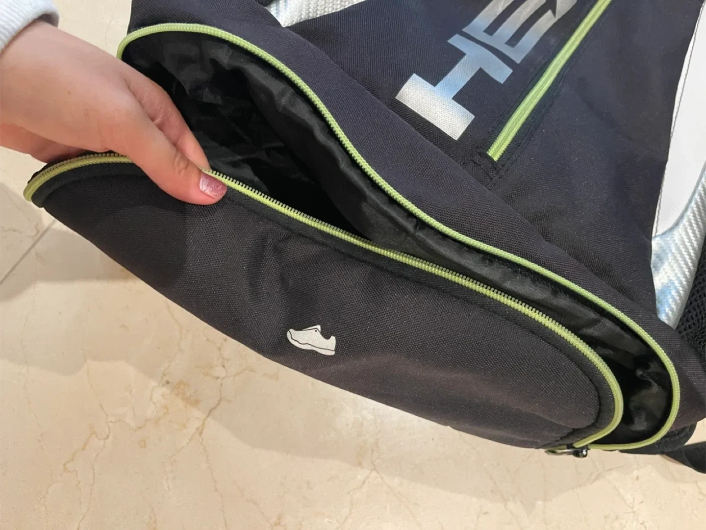 Djokovic Head Backpack - Black and Grey image indicator(4)