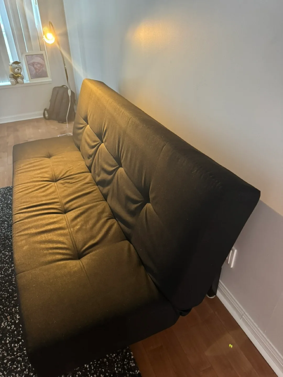 IKEA Black Balkarp Futon Sofa Bed image indicator(2)