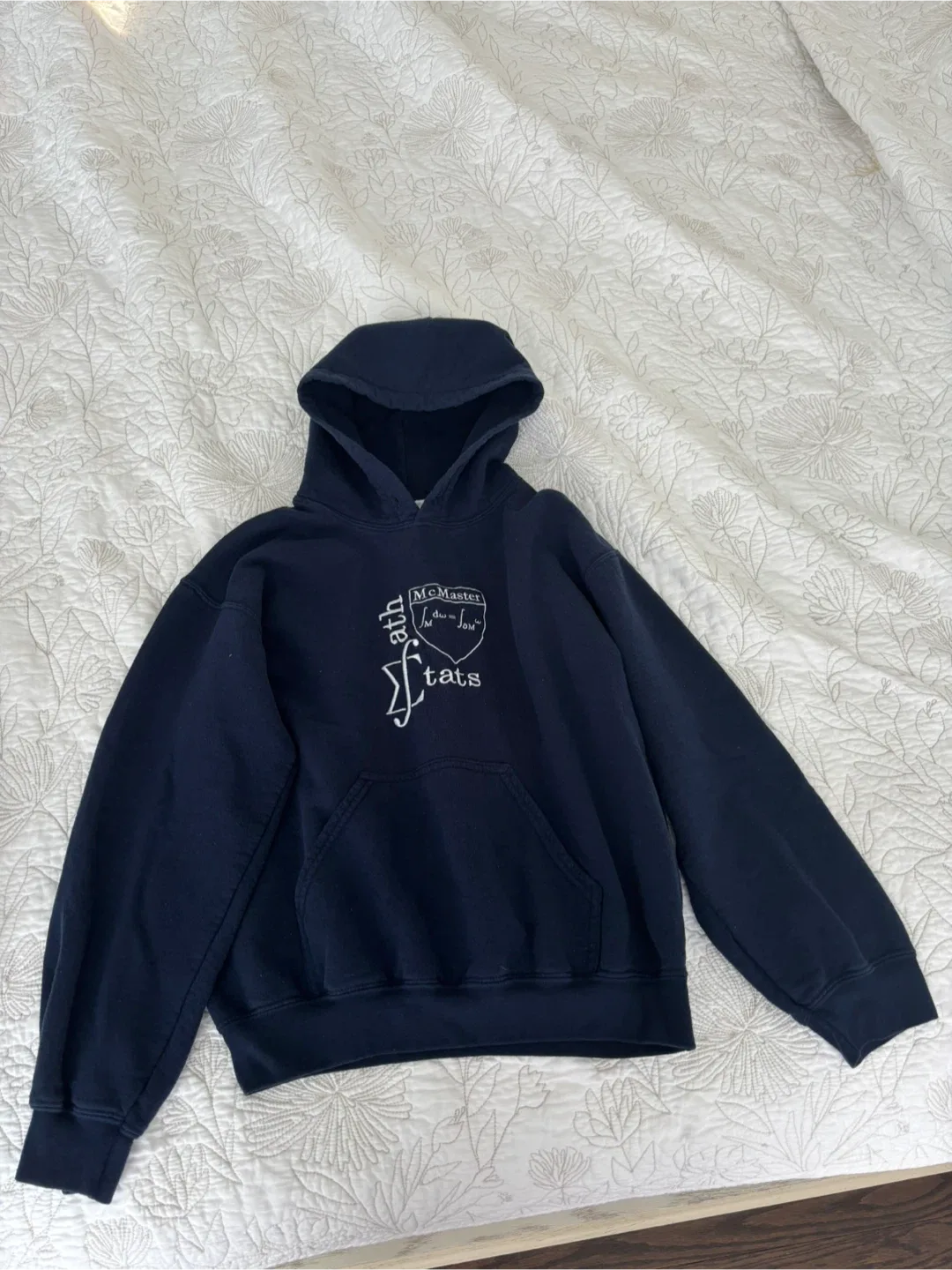 McMaster Math & Stats Hoodie (Navy, Unisex) thumbnail