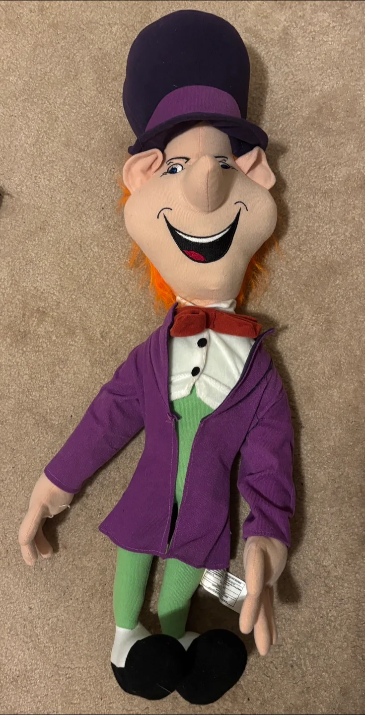 Plush doll of Mad Hatter from Alice in Wonderland (27”) thumbnail