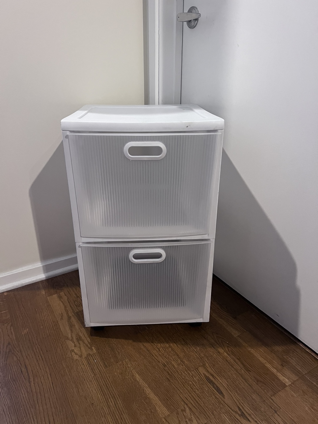 Sterilite 2-Drawer White Storage Tower - 27" Tall