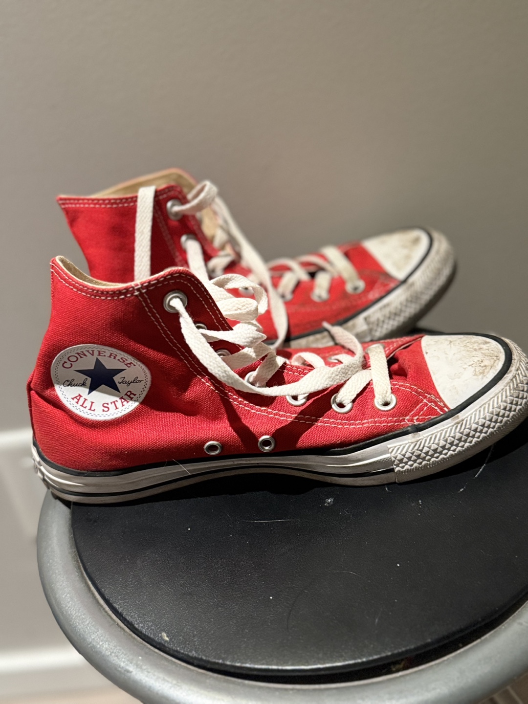 Red Converse Chuck Taylor All Star High Tops