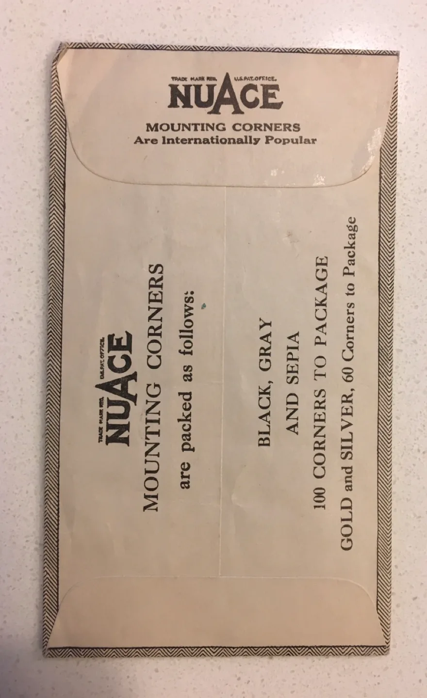 Vintage NuAce Mounting Corners - Black image indicator(2)