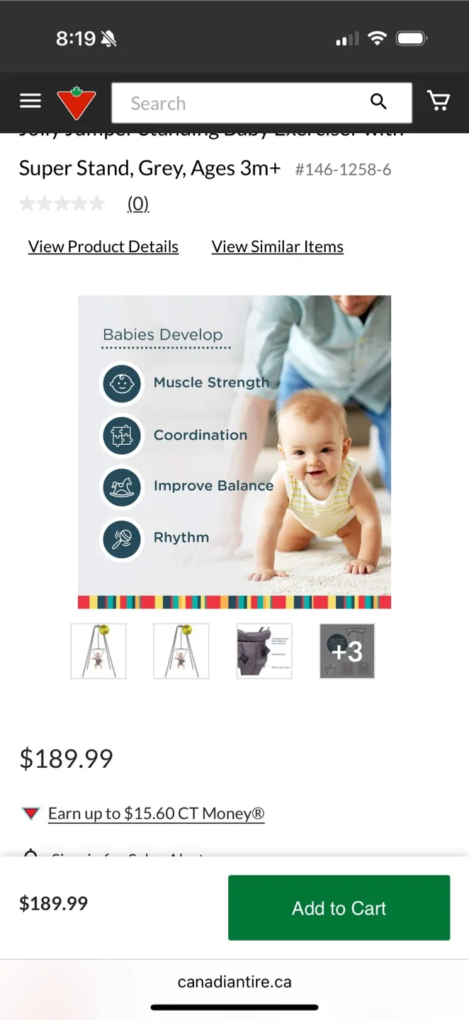 Jolly Jumper Standing Baby Exerciser with Super Stand image indicator(4)