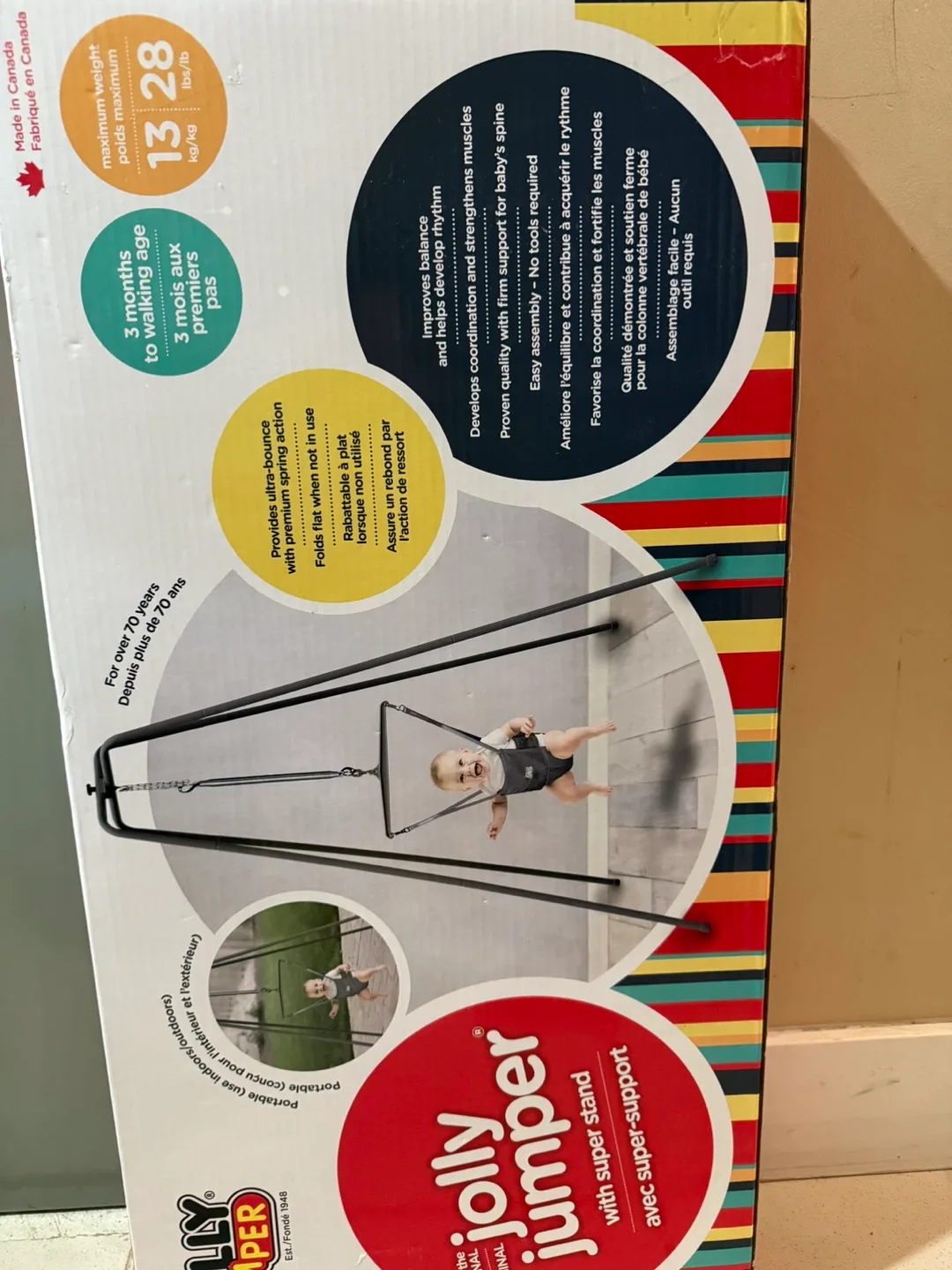Jolly Jumper Standing Baby Exerciser with Super Stand thumbnail