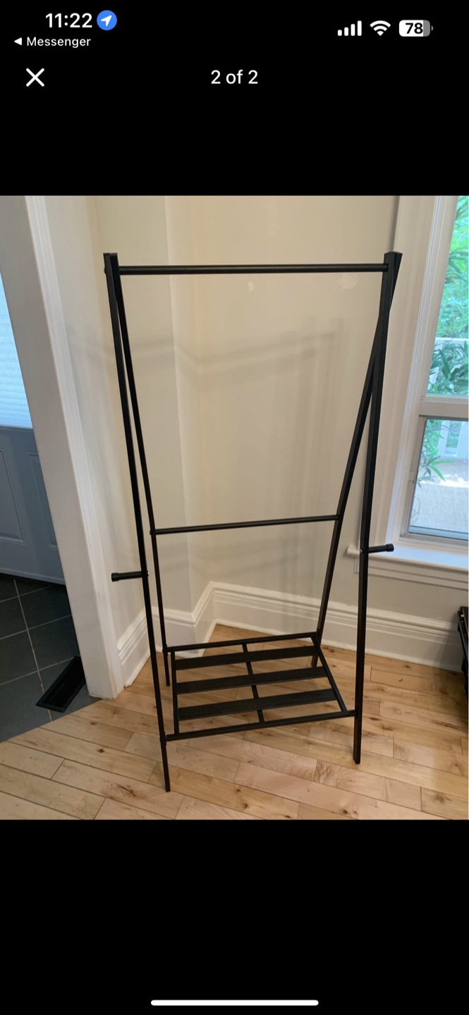 Black Metal Clothes Rack
