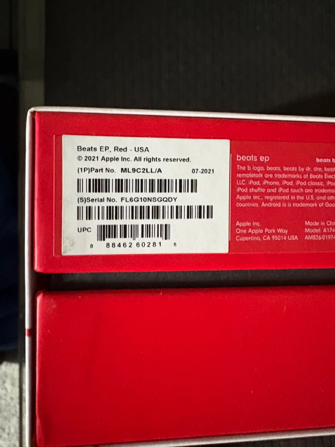 Beats EP On-Ear Headphones - Red image indicator(2)