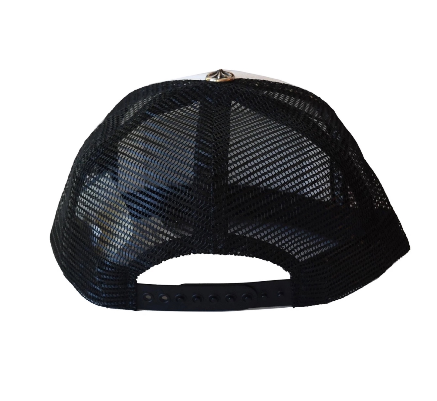 Chrome Hearts CH Hollywood Trucker Hat White Black - photo 3