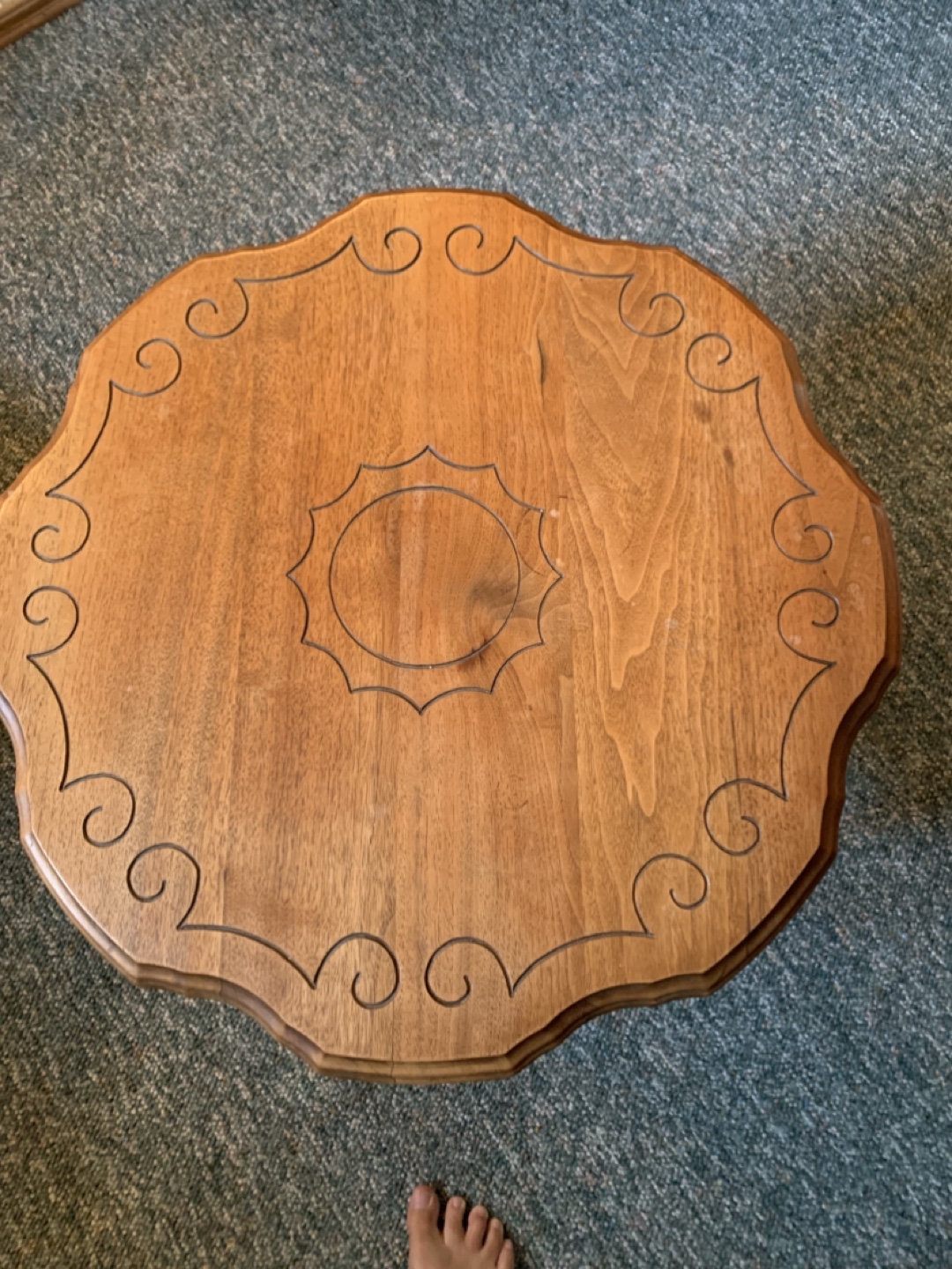 Vintage Wooden Accent Table - photo 2