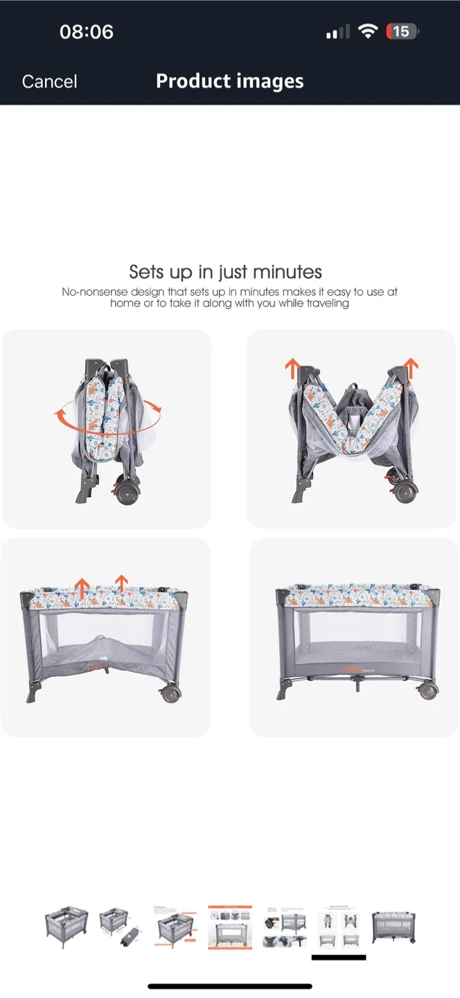 Living Basics Baby Bed Playard image indicator(4)