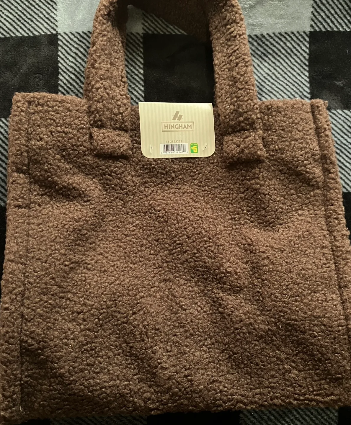 (Dollarama) Brown Tote Bag image indicator(2)
