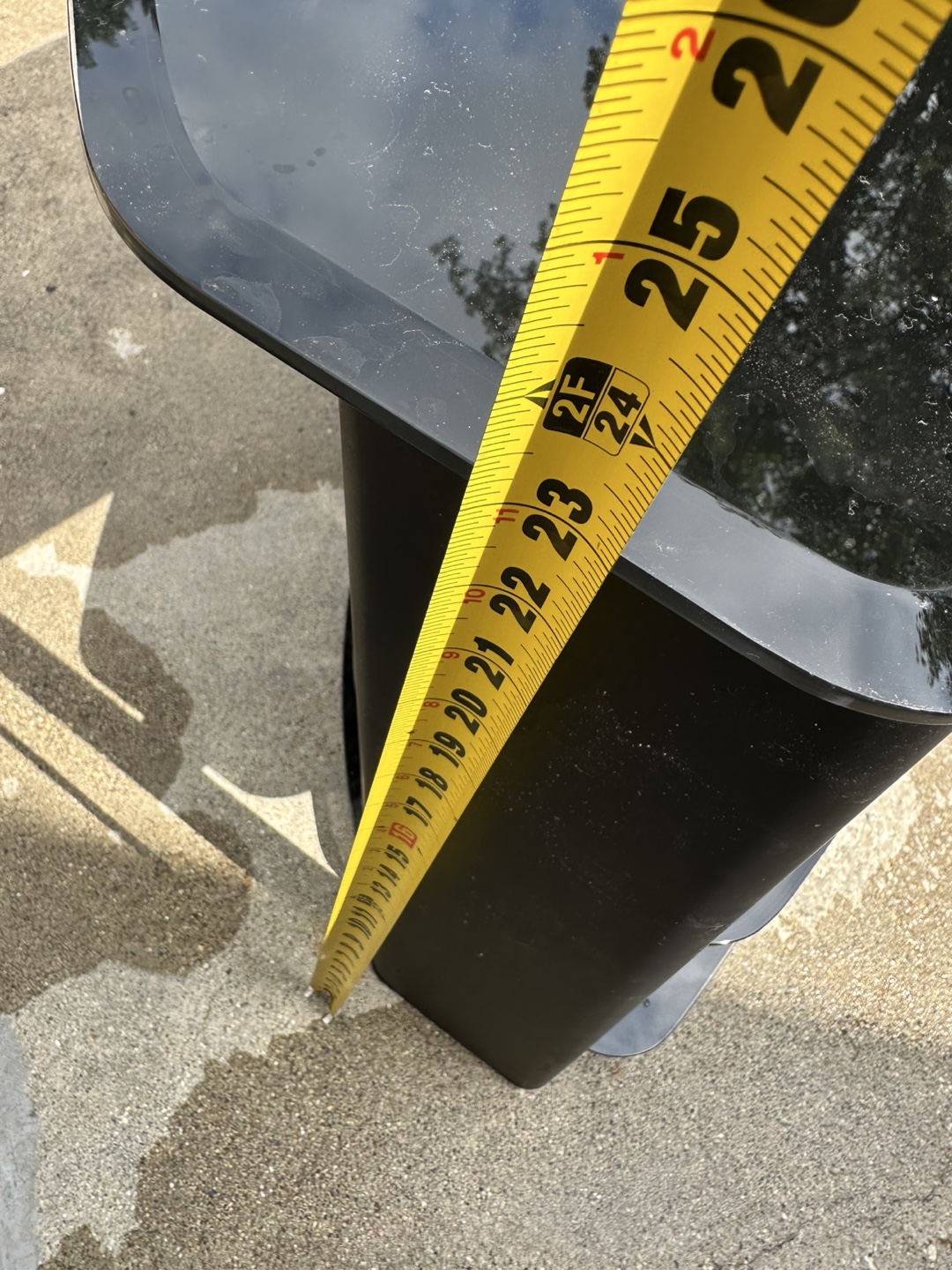 Black Glass TV Stand - 47x22 in - photo 5