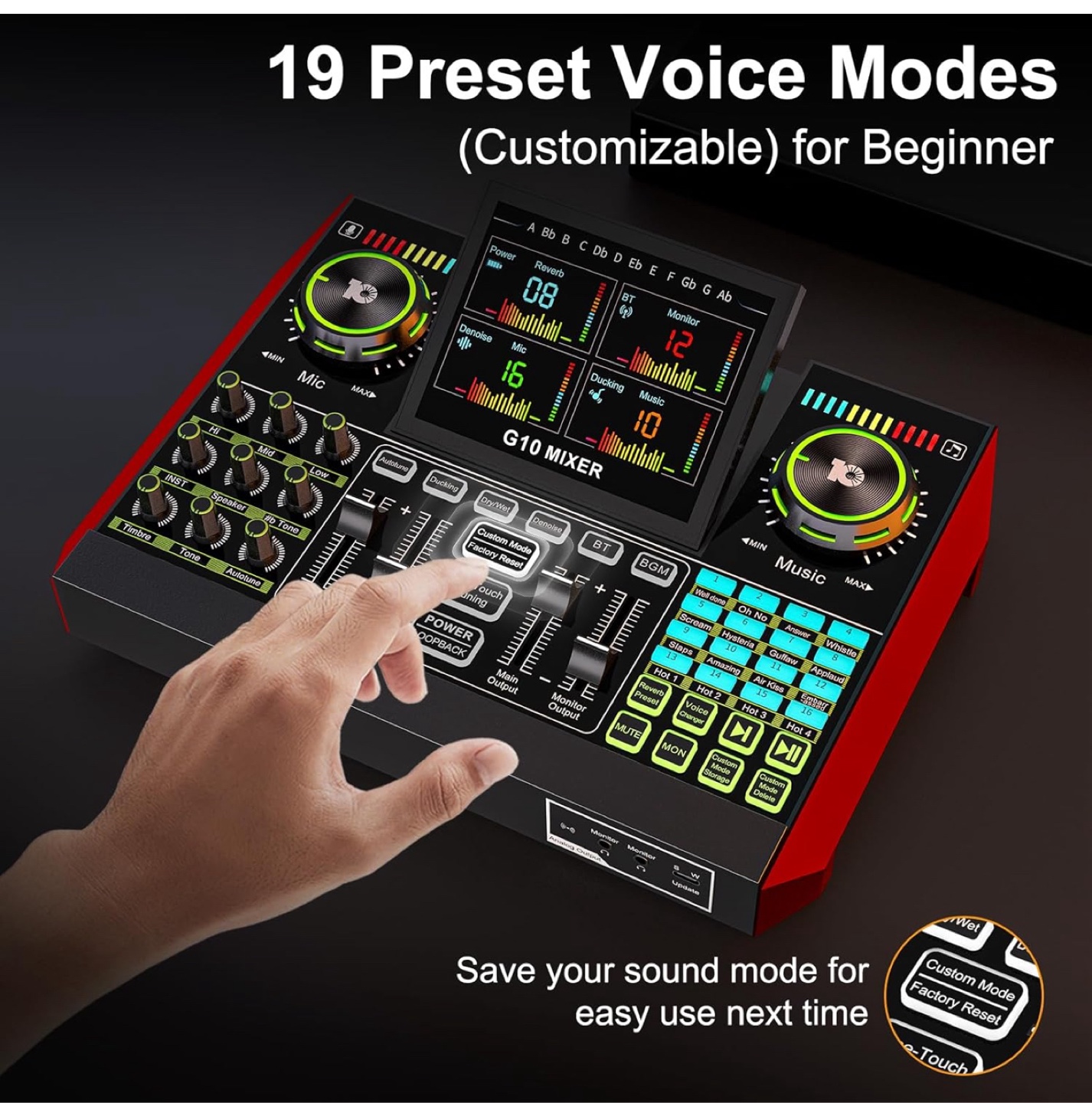 G10 Mixer Audio Interface Sound Card - photo 2