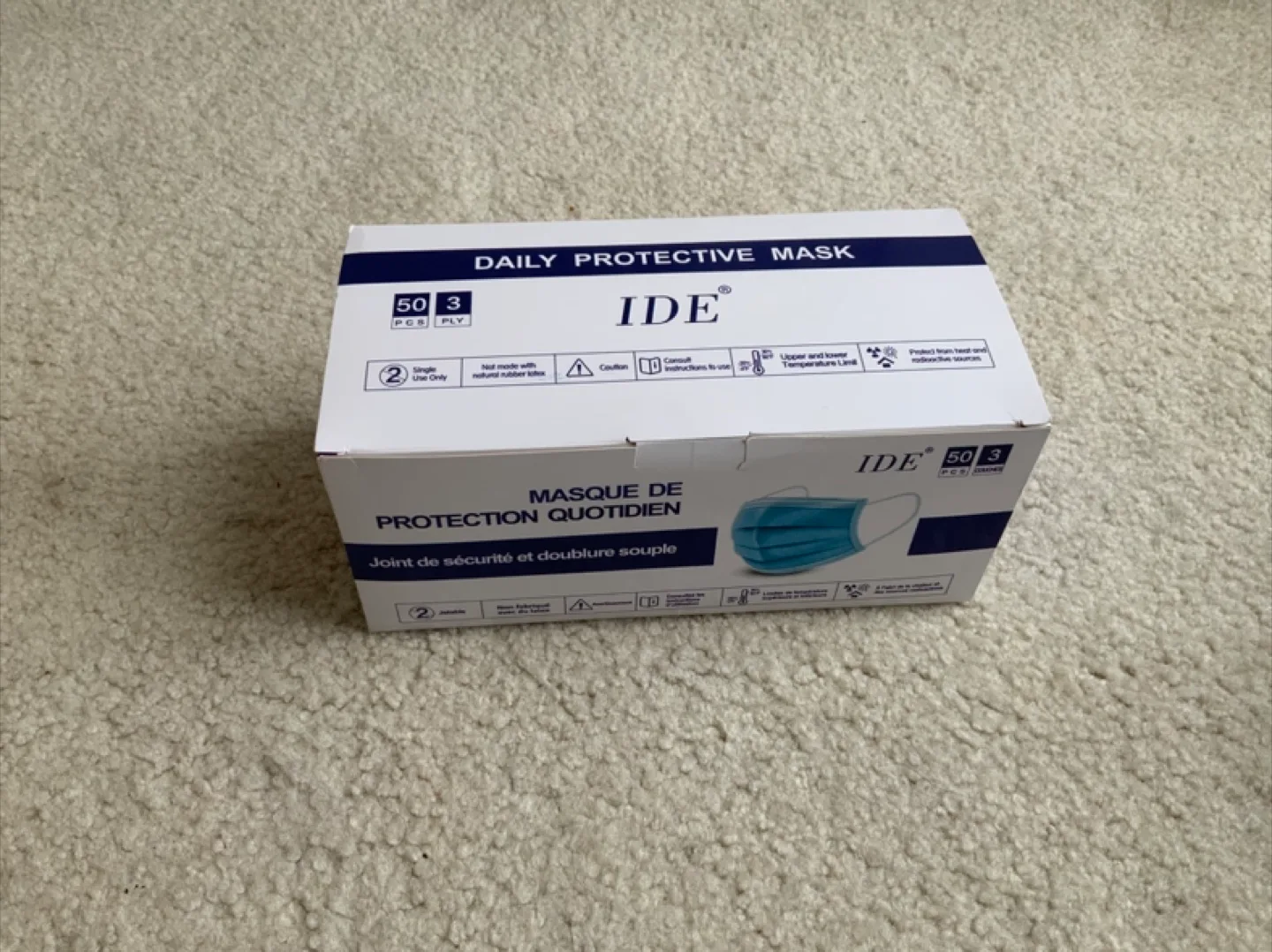 IDE Daily Protective Masks - 50 Count thumbnail
