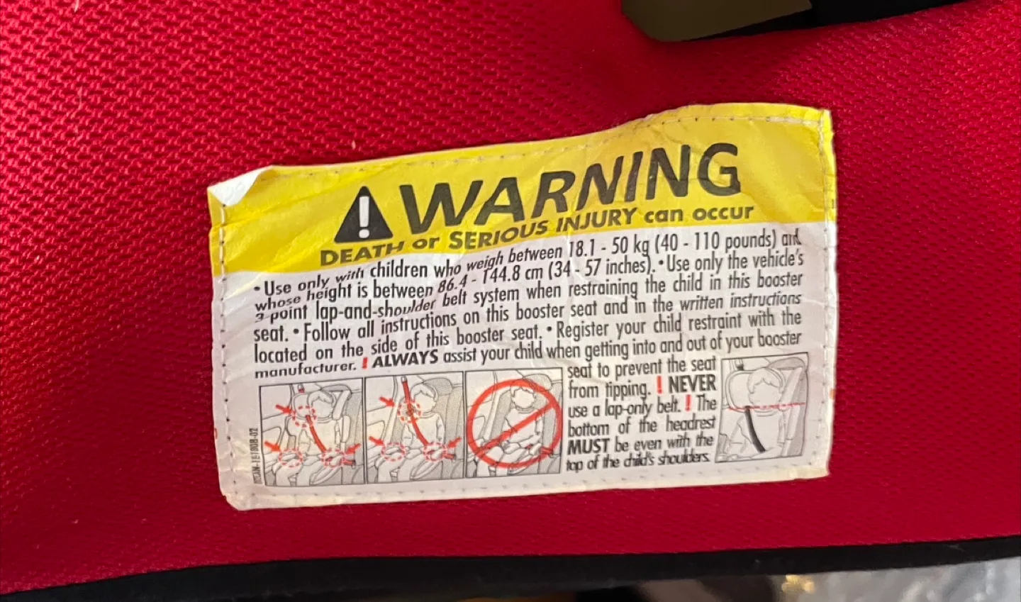 Harmony Youth Booster Car Seat image indicator(2)