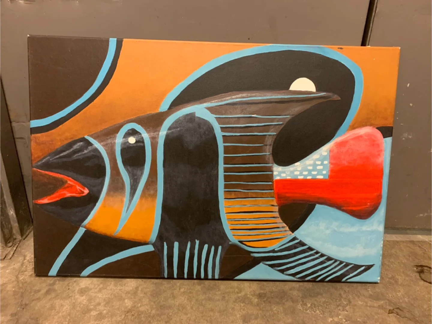Abstract Fish Painting thumbnail