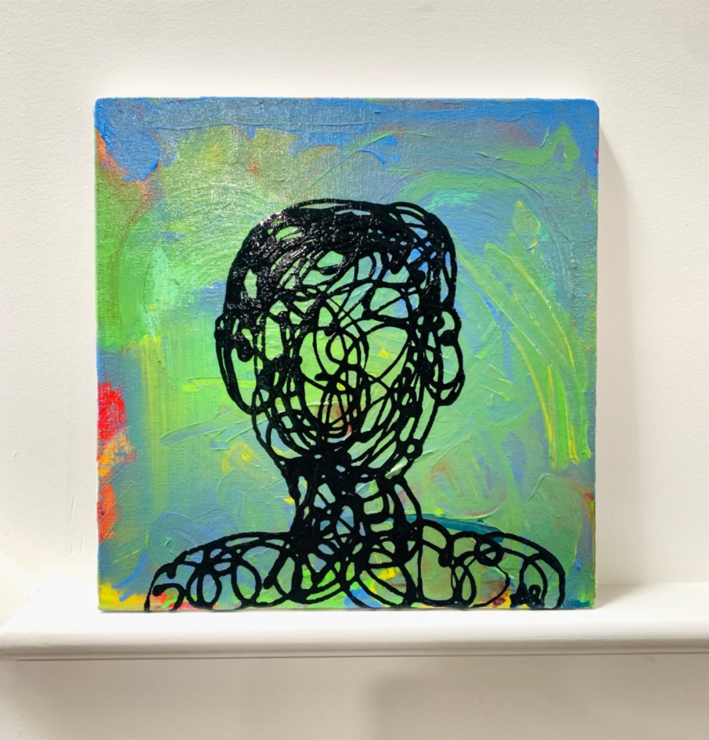 12x12 Art “The Desire To Be Seen” - Original Painting