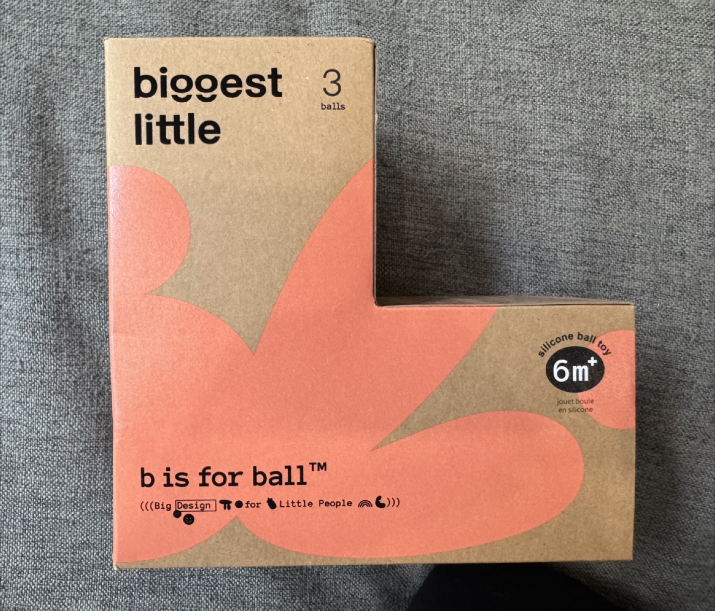 Biggest Little 'B is for Ball' - 3 Silicone Balls (6m+)