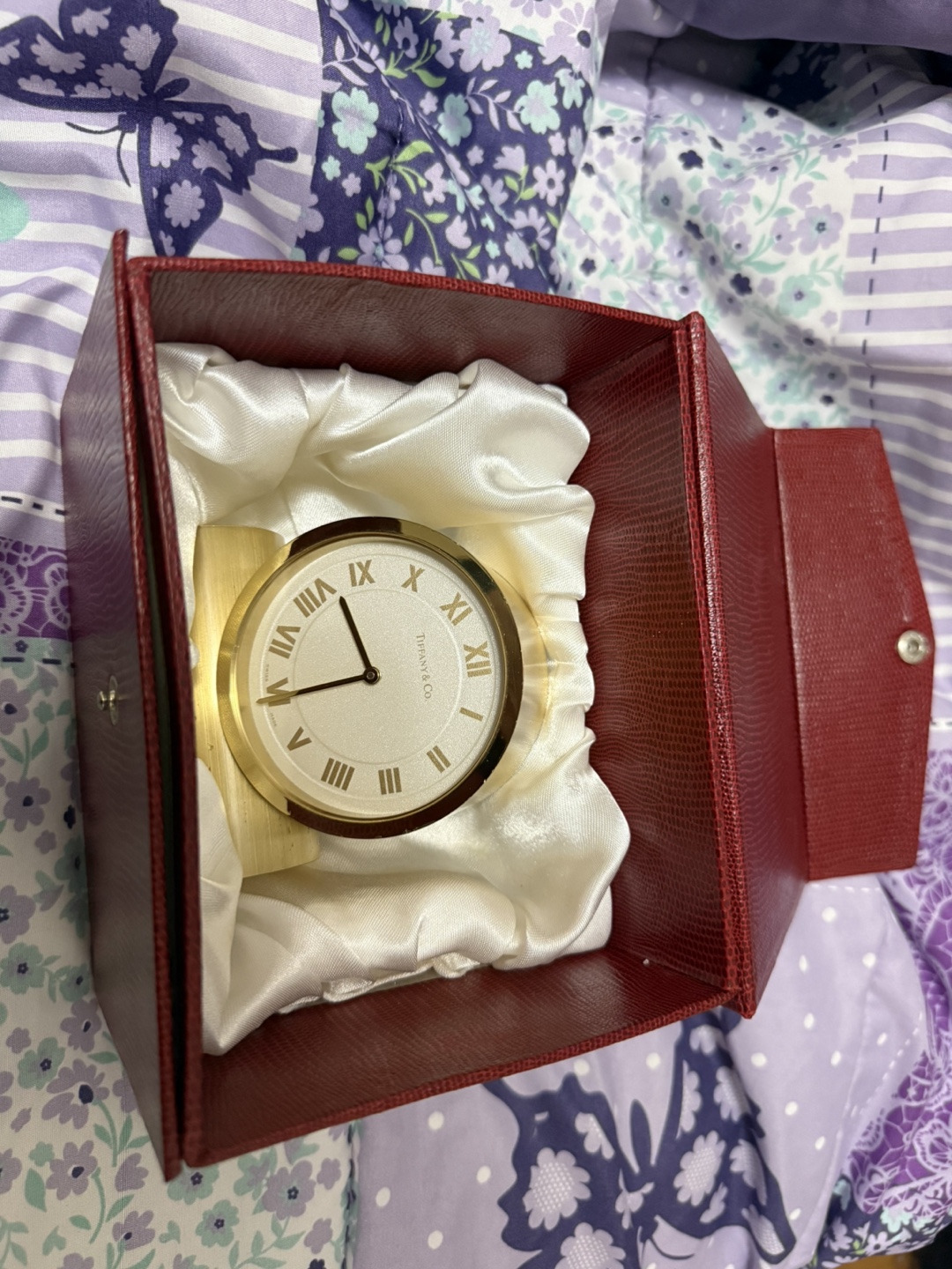 Tiffany & Co. Swiss Made Desk Clock with box - photo 3