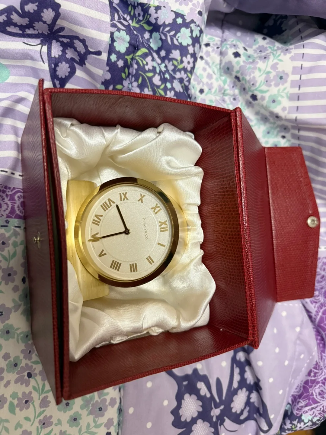 Tiffany & Co. Swiss Made Desk Clock with box image indicator(3)