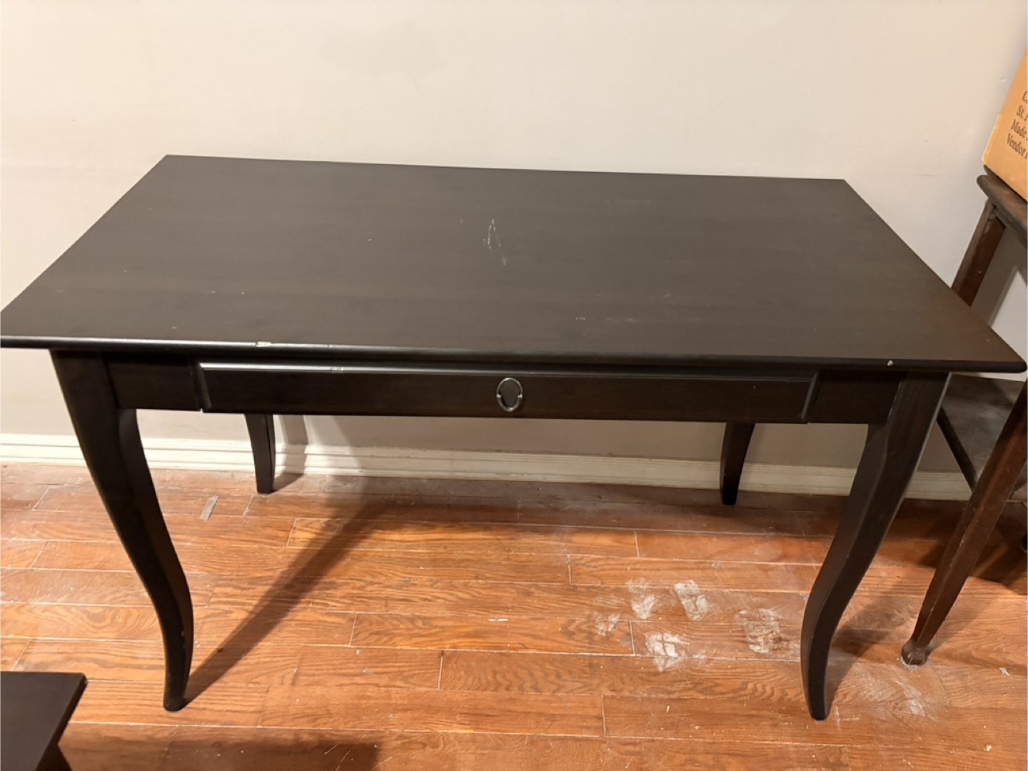 Black Office Chair & Desk Set