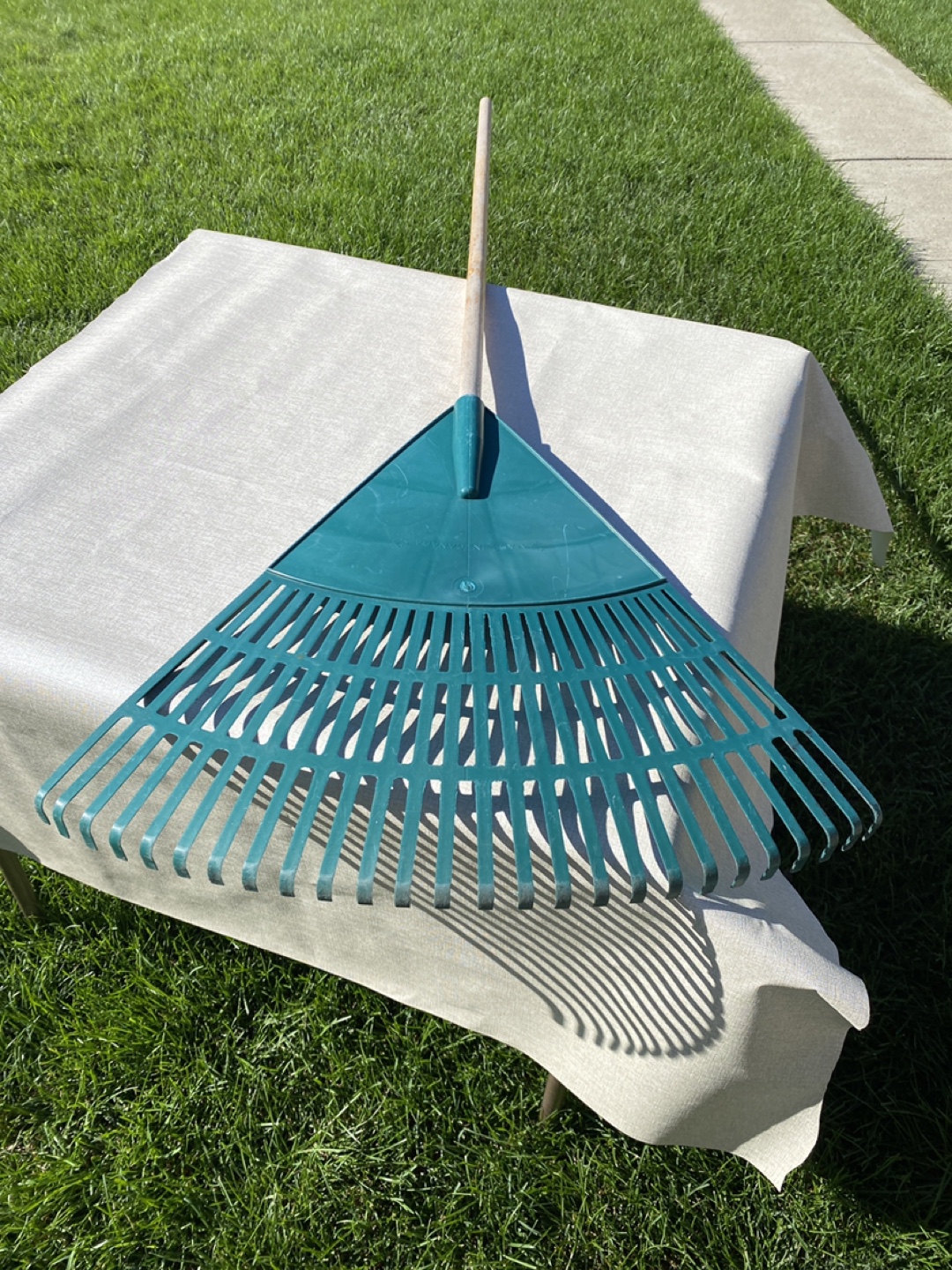 Large Green Leaf Rake