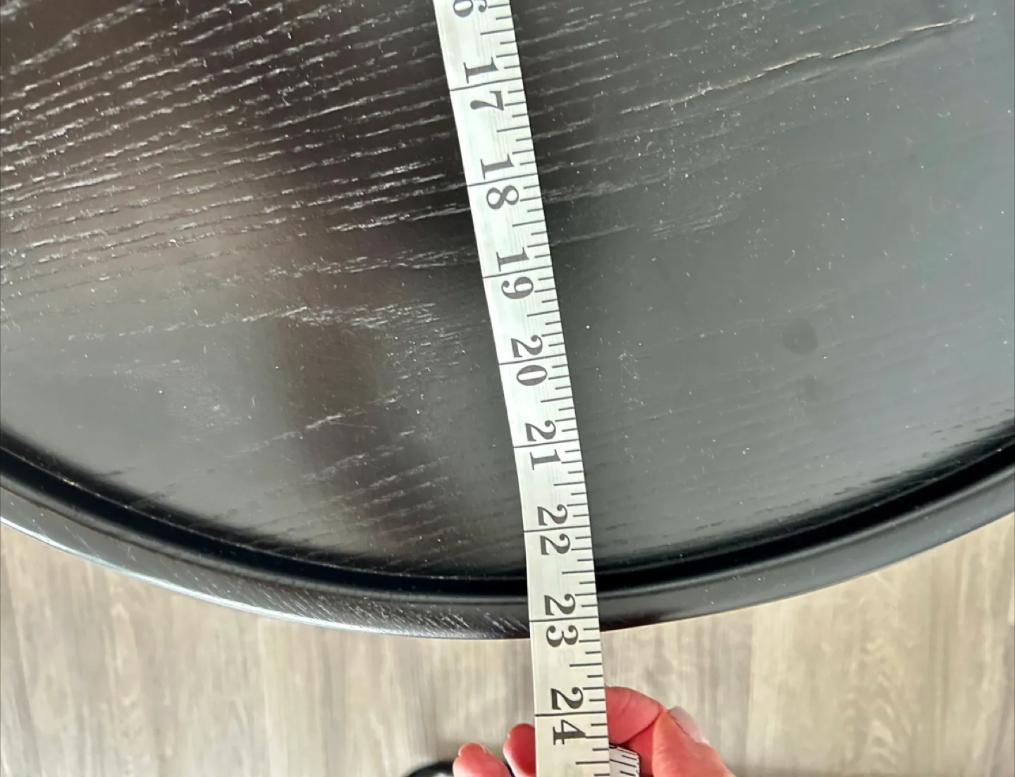 Round Black Side Table - 24" Diameter image indicator(3)