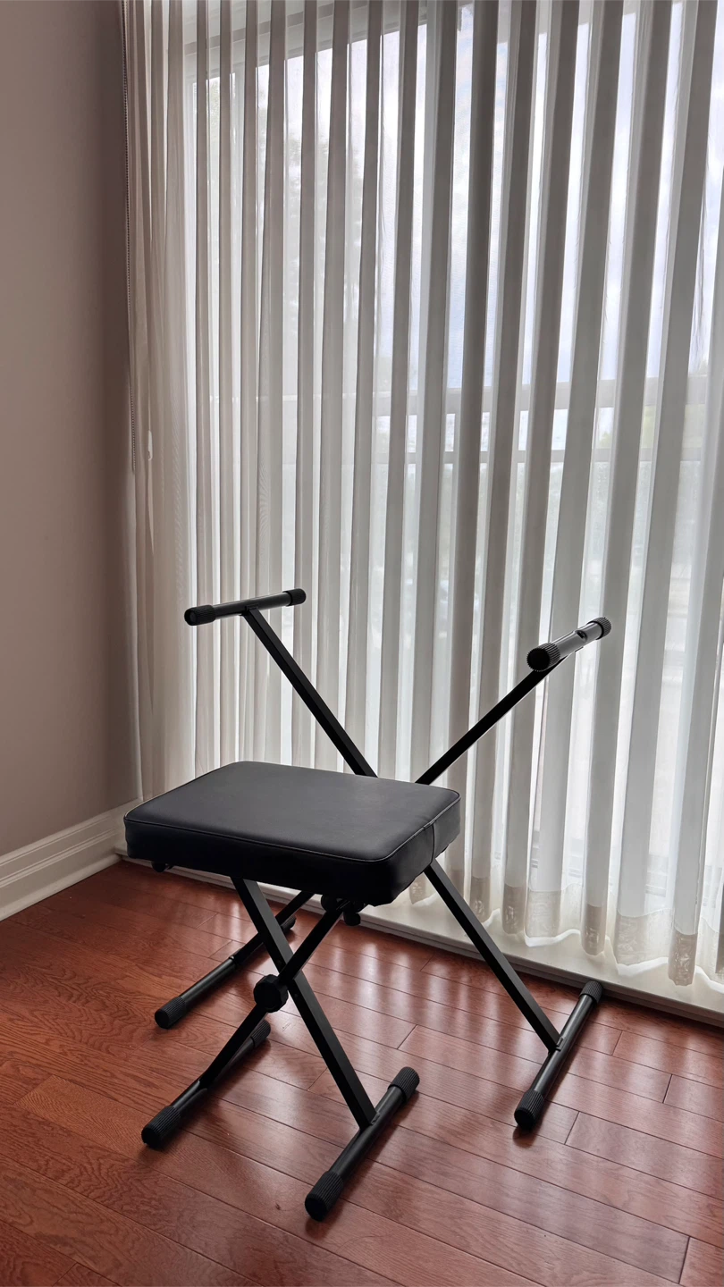 Keyboard Stand and Bench - Black