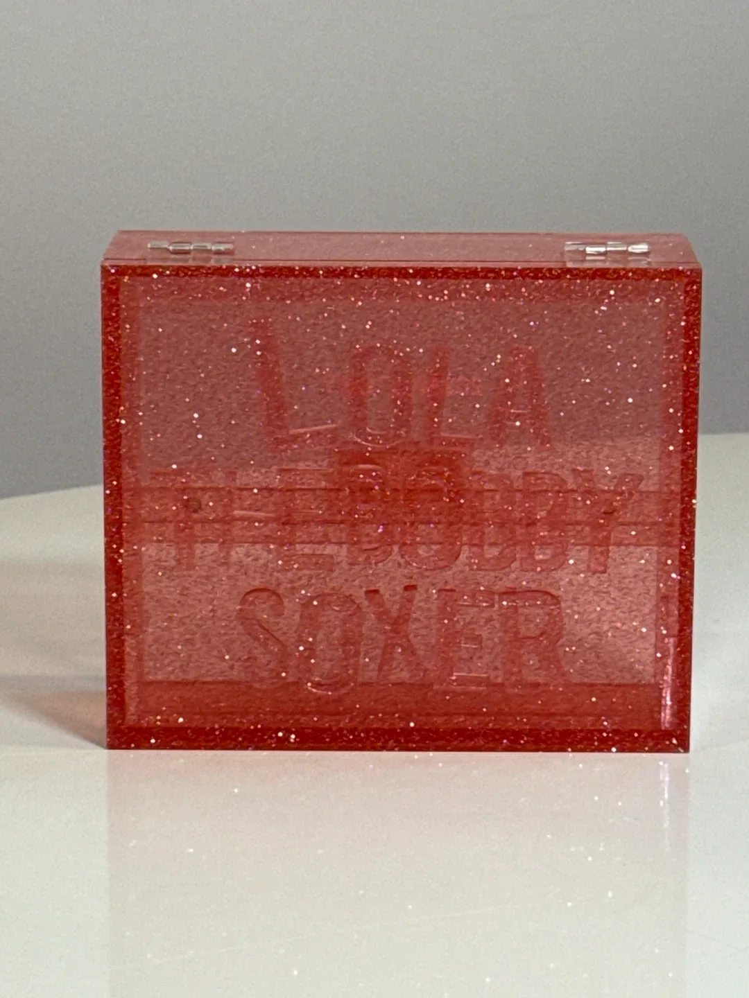 Lola The Bobby Soxer Red Glitter Clutch thumbnail