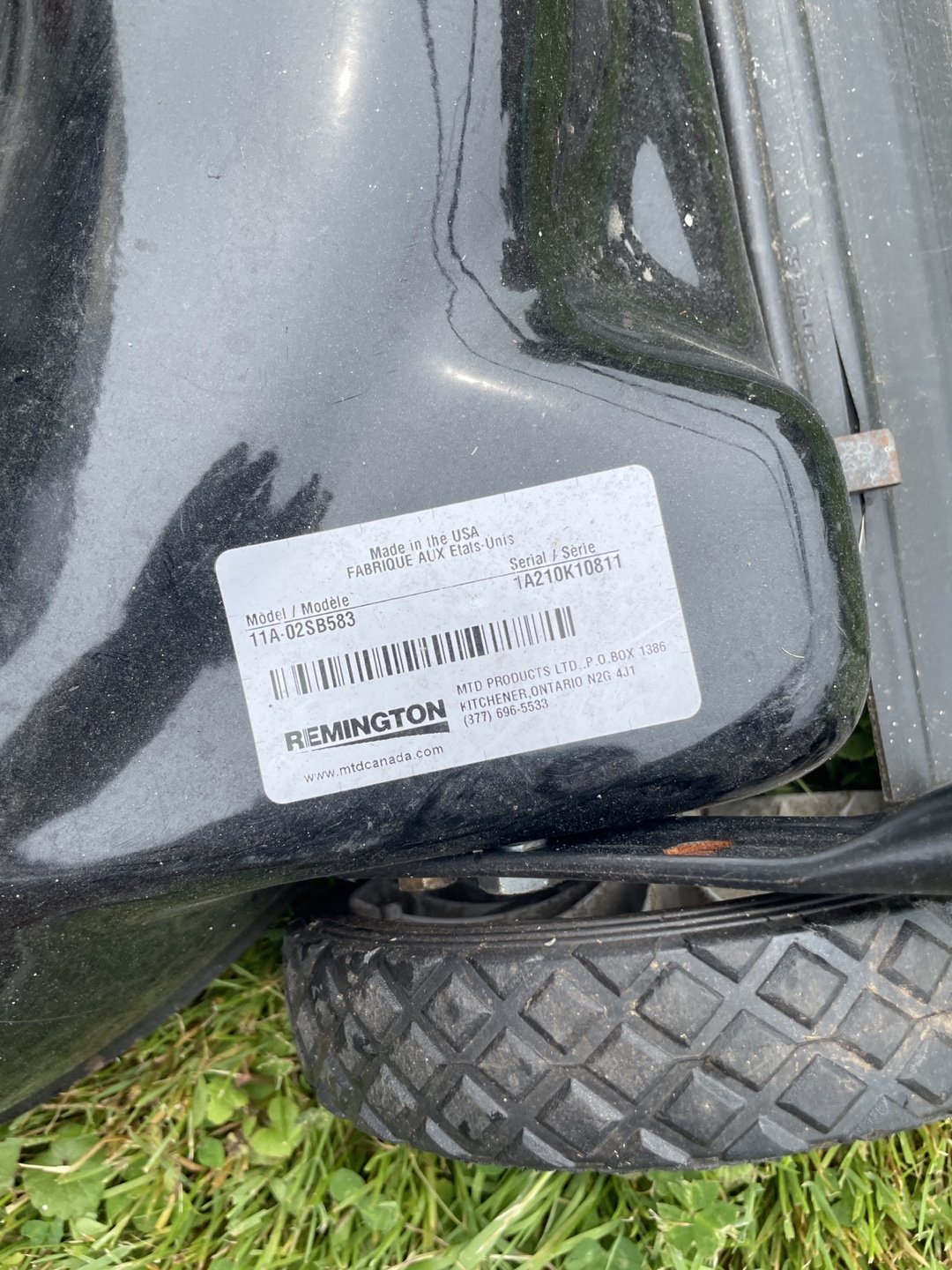 Remington 140cc Push Mower - Model 11A-02SB583 - photo 4