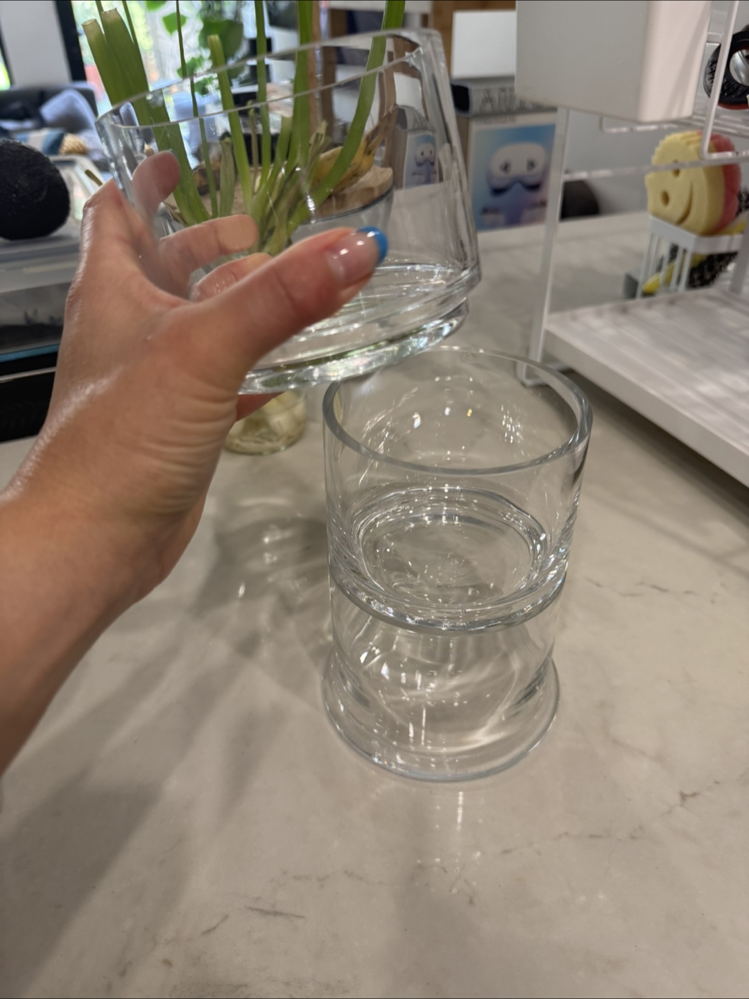 Tiered Glass Stackable Apothecary Style Canister