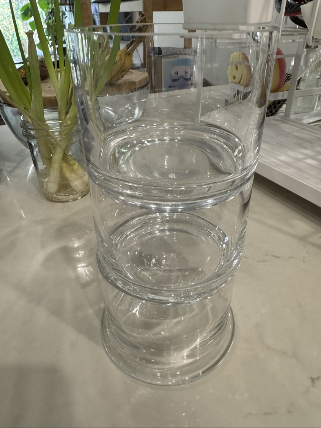 Tiered Glass Stackable Apothecary Style Canister - photo 2