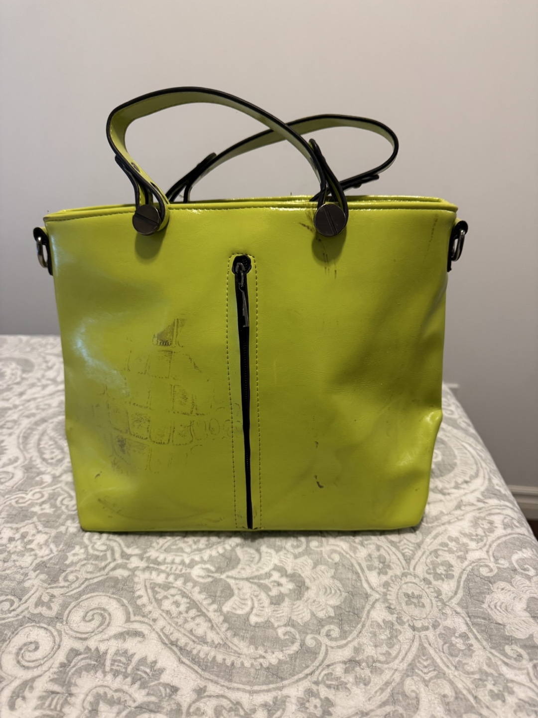 Lime Green Tote Bag