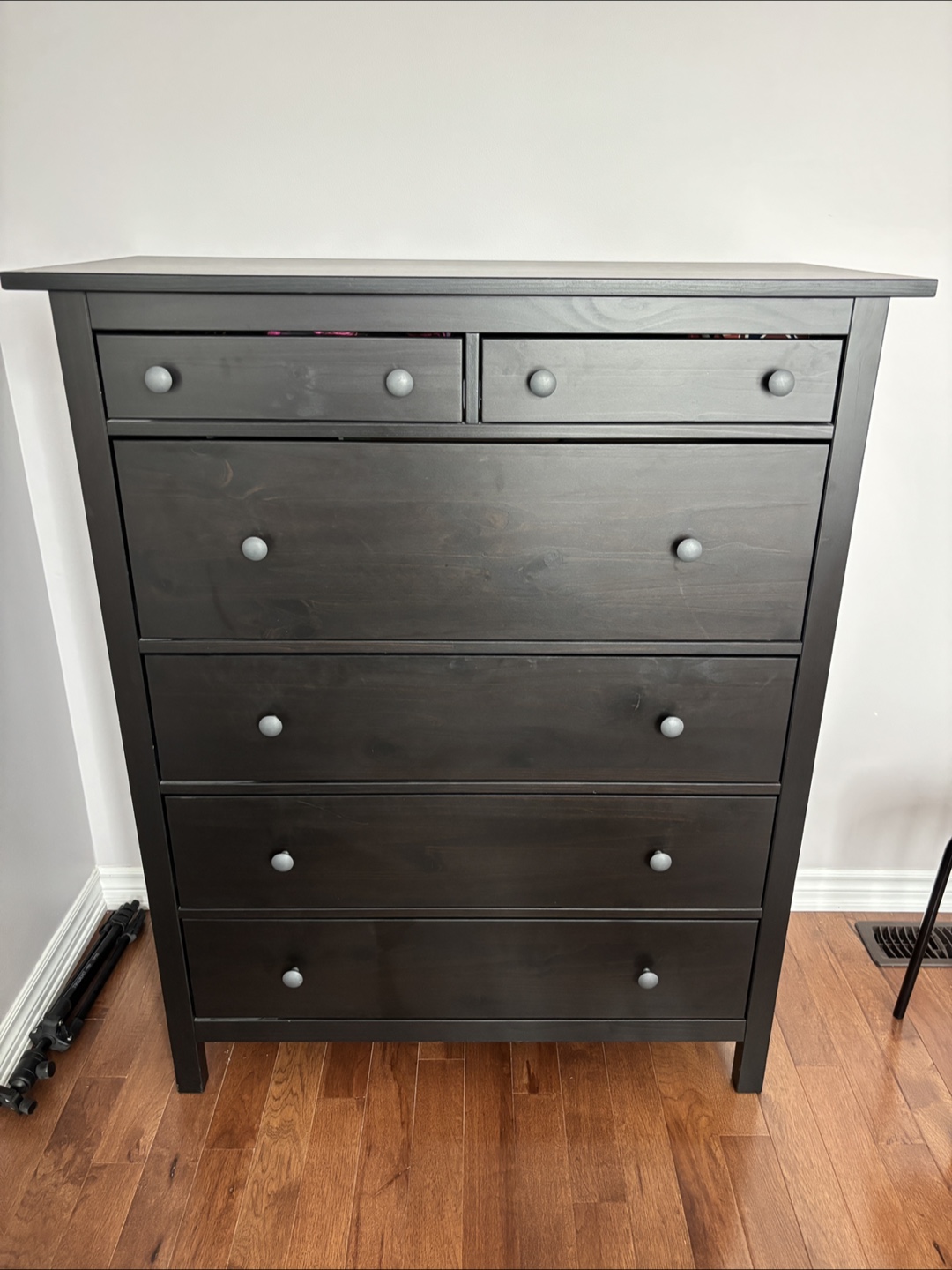 IKEA Hemnes Black-Brown 6-Drawer Dresser
