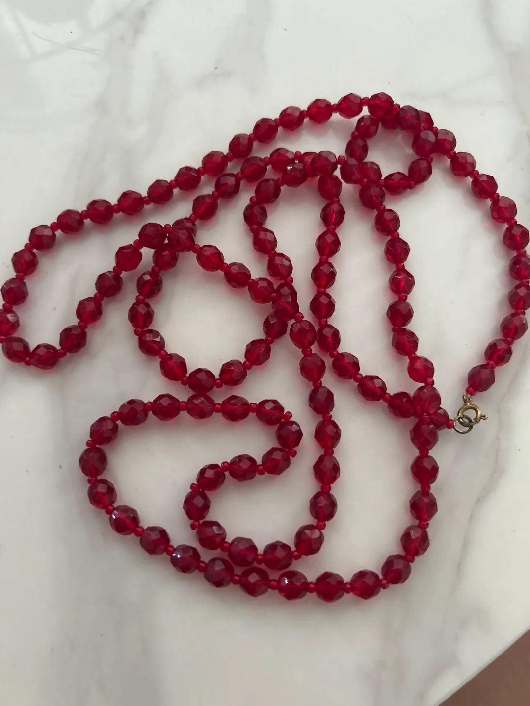 Red Beaded Necklace thumbnail