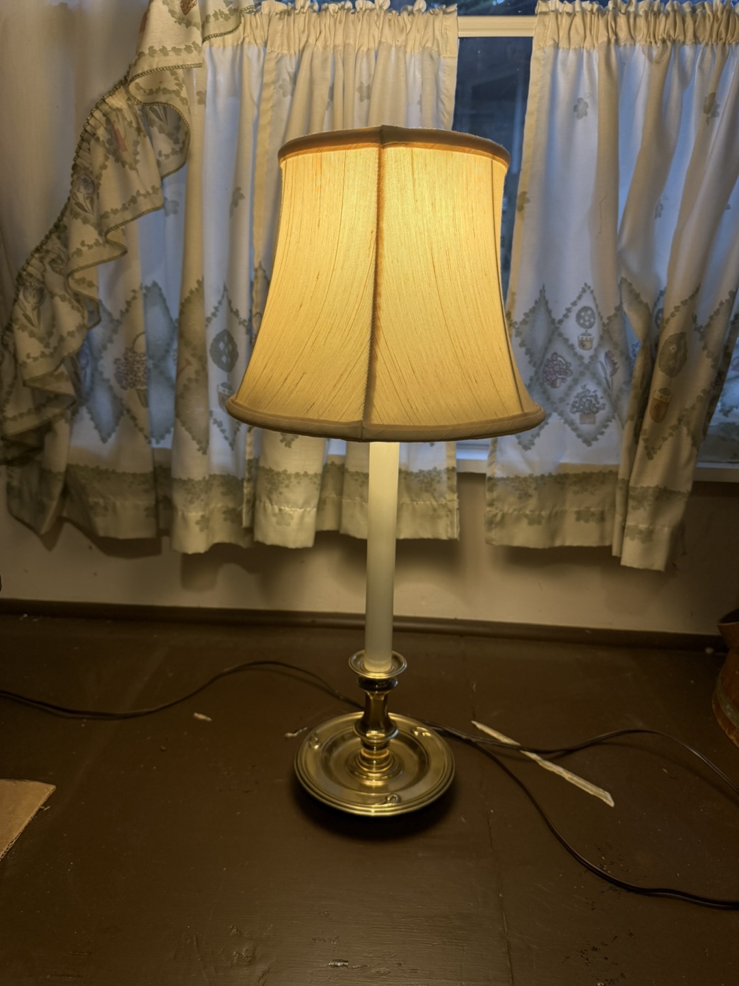 Table Lamp (2) - Beige Shade, Gold Base