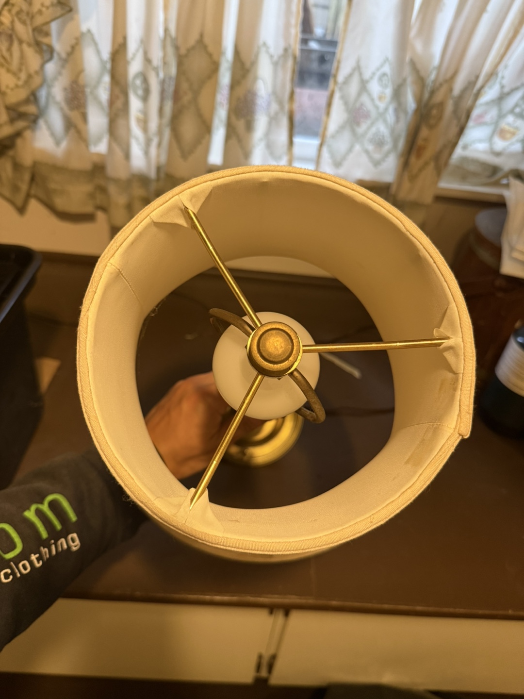 Table Lamp (2) - Beige Shade, Gold Base - photo 4