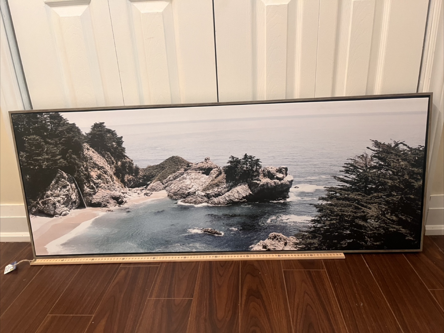 Large Framed Beach Scene Print (McWay Falls) - photo 3