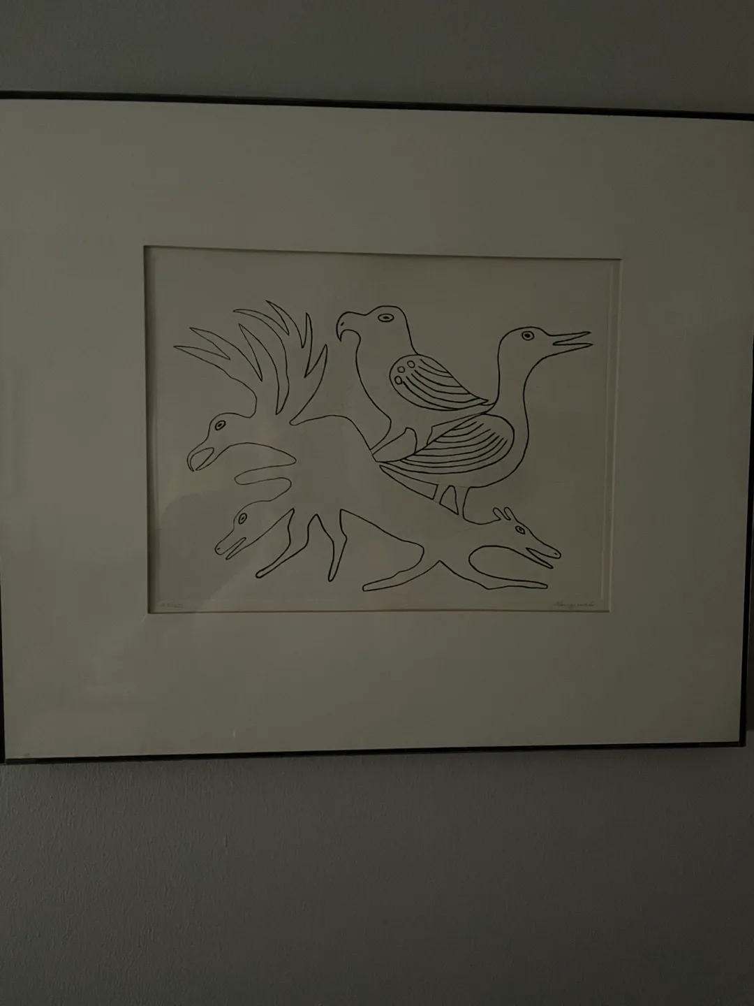 Rare Vintage Kenojuak Ashevak Engraving image indicator(2)